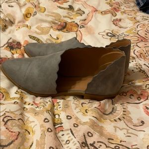 Qupid Gray slip on shoes